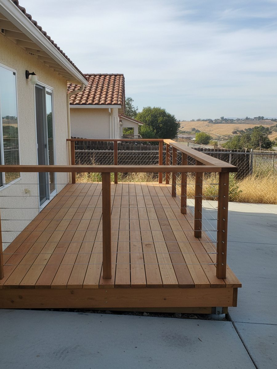 Deck Railing & Baluster Repair completed by Charis Deck Solutions in Ceres, CA